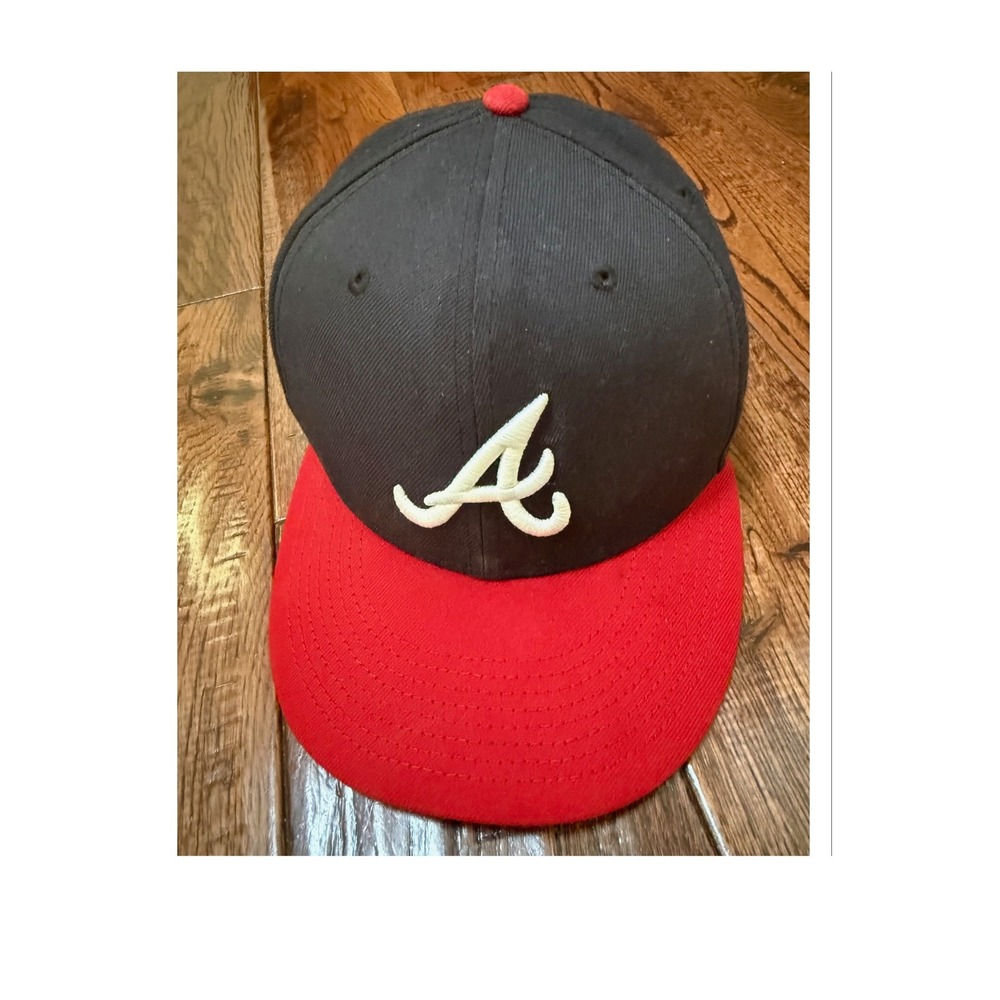 Atlanta Braves New Era 59FIFTY Fitted Hat Size 8 Official On-Field MLB Cap